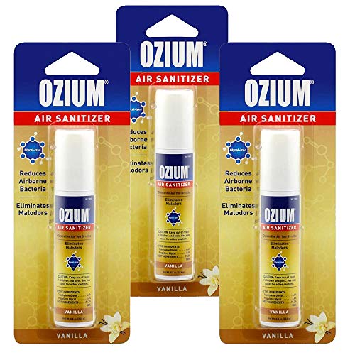 Ozium Air Sanitizer 0.8 oz Spray, Vanilla Scent (3)