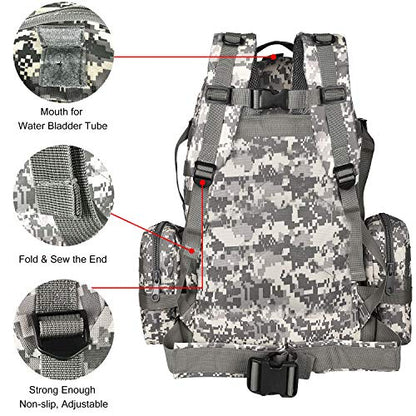 NOOLA Tactical Military Backpack Survival Army Rucksack Assault Pack Molle Bag