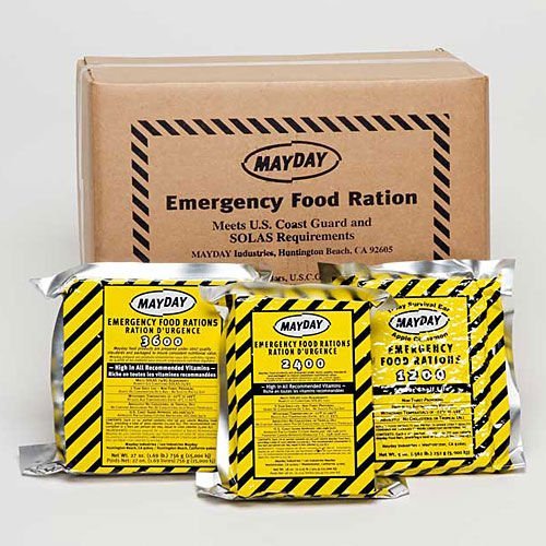 Mayday Food Bars Emergency 3600 Calorie Food Bars (20 per case) weight 39 lbs